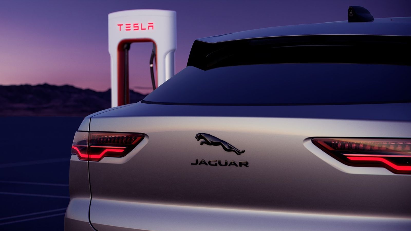 Jaguar Tesla Supercharger