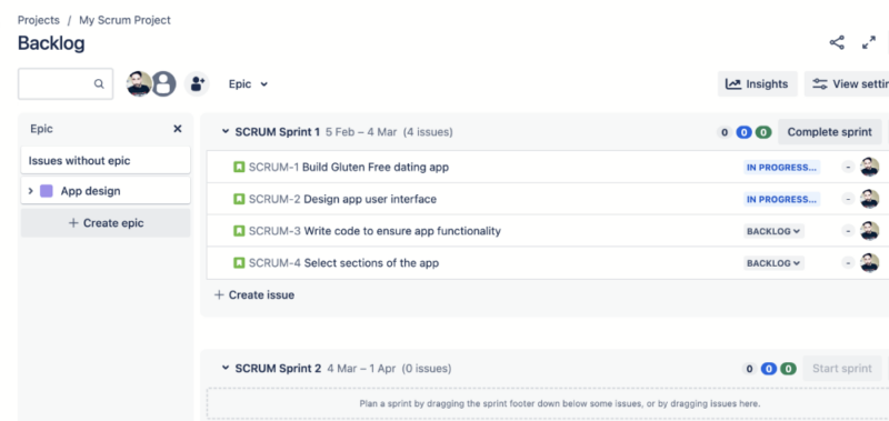 jira backlog