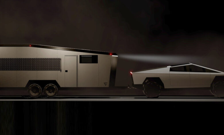 living vehicle introduces cybertrailer, a solar-powered electric RV inspired by tesla cybertruck living vehicle introduces cybertrailer, a solar-powered electric RV inspired by tesla cybertruck