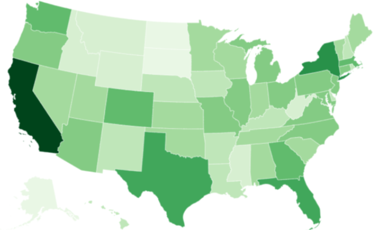 Map Shows States With Fewest EV Chargers Map Shows States With Fewest EV Chargers
