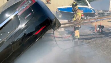 Tesla busts the myth of common electric car fires