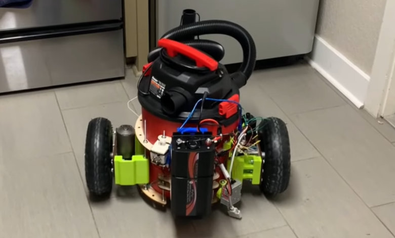 Robotic Platform Turns Shop Vac Into Roomba Robotic Platform Turns Shop Vac Into Roomba