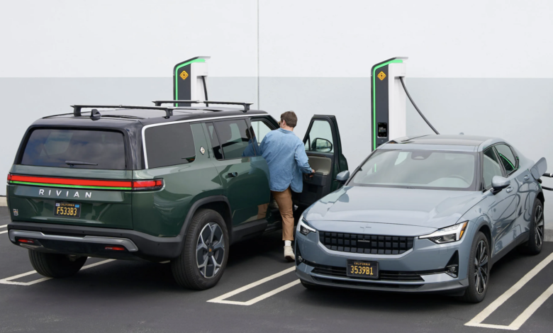 Rivian to open its charging network to more electric vehicles this year Rivian to open its charging network to more electric vehicles this year