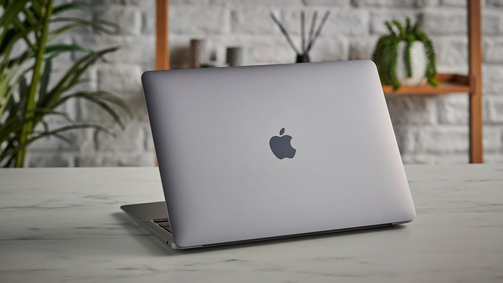 The rear of the 2020 MacBook Air with M1 chip