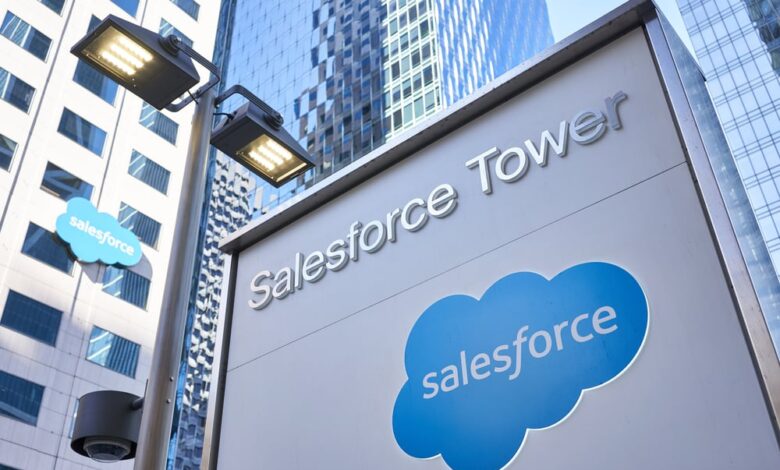 Salesforce expects lowest quarterly growth in two decades • The Register Salesforce expects lowest quarterly growth in two decades • The Register