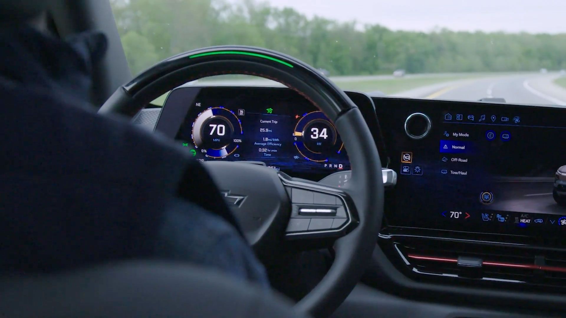 supercruise hands free driving in a chevrolet silverado ev rst