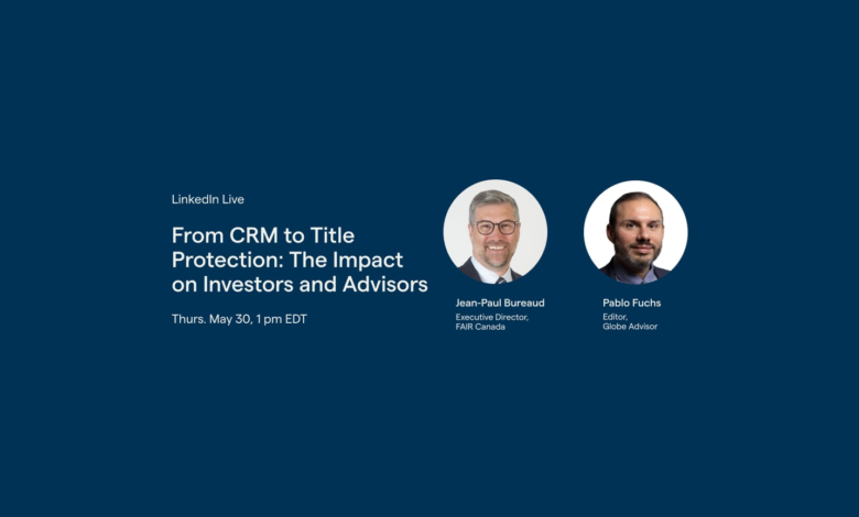 Video: From CRM to title protection: The impact on investors and advisors Video: From CRM to title protection: The impact on investors and advisors