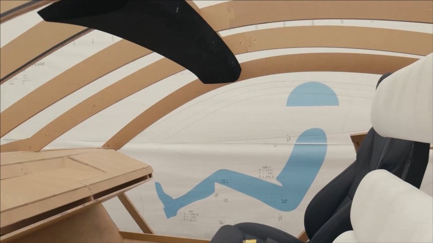 Tesla robotaxi interior