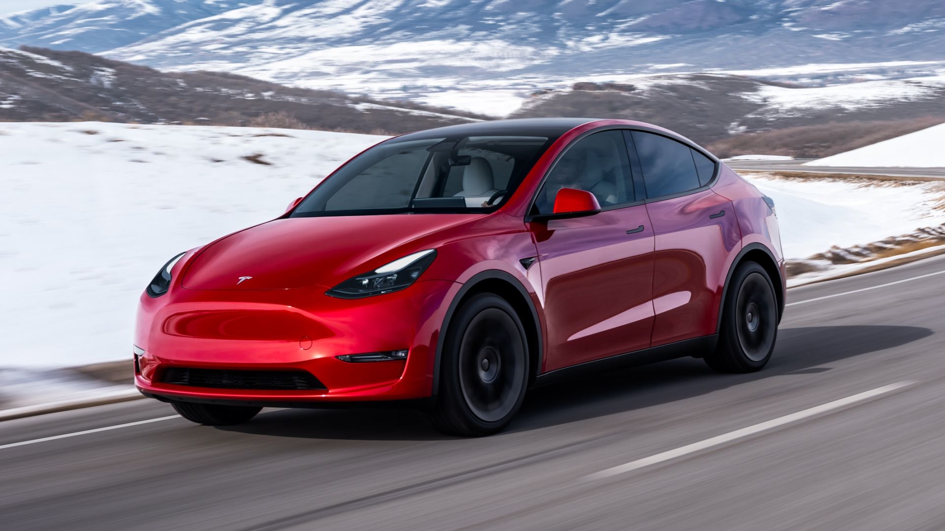 Red 2023 Tesla Model Y Performance