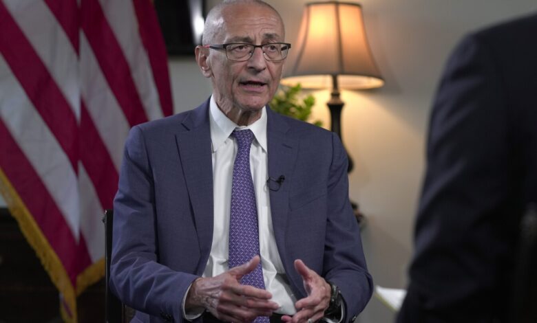 John Podesta talks electric vehicles and China negotiations John Podesta talks electric vehicles and China negotiations