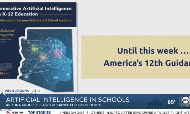 Arizona receives first-ever statewide guidance on AI use in K-12 schools Arizona receives first-ever statewide guidance on AI use in K-12 schools