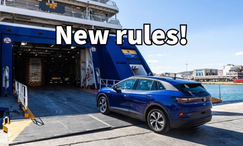 You Can’t Use Ferries in Greece if Your Electric Car Has More Than 40 Percent Battery You Can’t Use Ferries in Greece if Your Electric Car Has More Than 40 Percent Battery