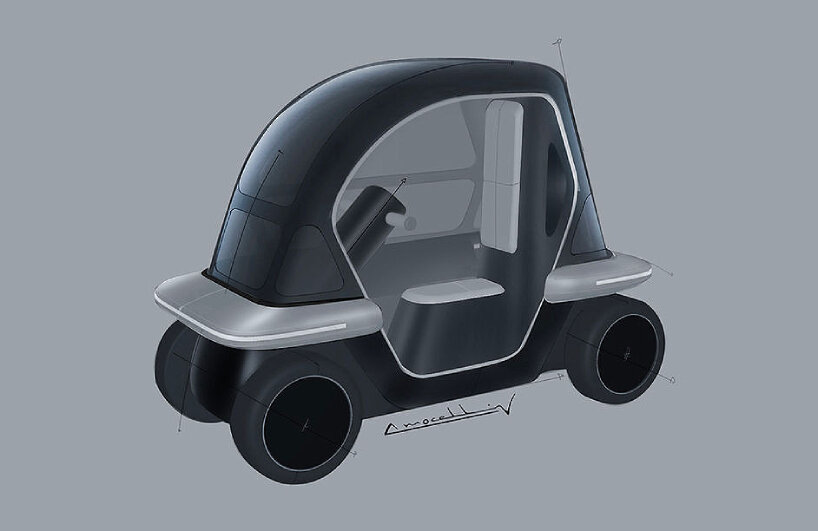 single-seater electric urban vehicle zigy