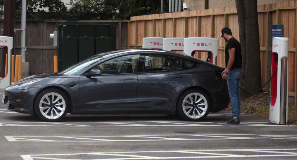 Tesla EV charging