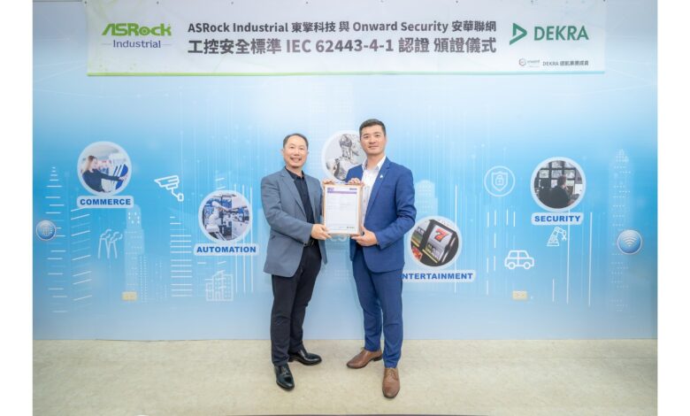DEKRA’s Onward Security Facilitates ASRock Industrial in Achieving IEC 62443-4-1 Certification for Enhanced Industrial Cybersecurity DEKRA’s Onward Security Facilitates ASRock Industrial in Achieving IEC 62443-4-1 Certification for Enhanced Industrial Cybersecurity