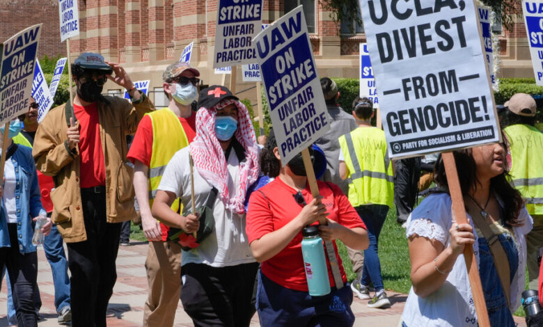 As the UAW Scores Wins in Red States, Tensions Emerge Over Gaza Protests As the UAW Scores Wins in Red States, Tensions Emerge Over Gaza Protests