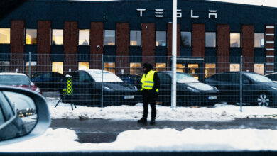 Tesla’s Nordic Shareholders Seek to Promote Workers’ Rights in Vote