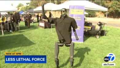 LAPD expo demonstrates latest in less-than-lethal police robots, devices