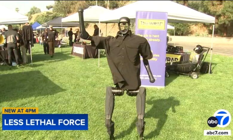 LAPD expo demonstrates latest in less-than-lethal police robots, devices LAPD expo demonstrates latest in less-than-lethal police robots, devices