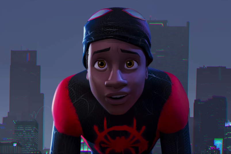 spider man miles morales in spider man into the spider verse