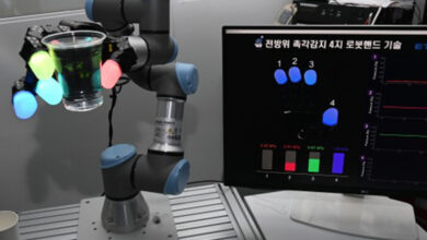 ETRI develops omnidirectional tactile sensors for robot hands