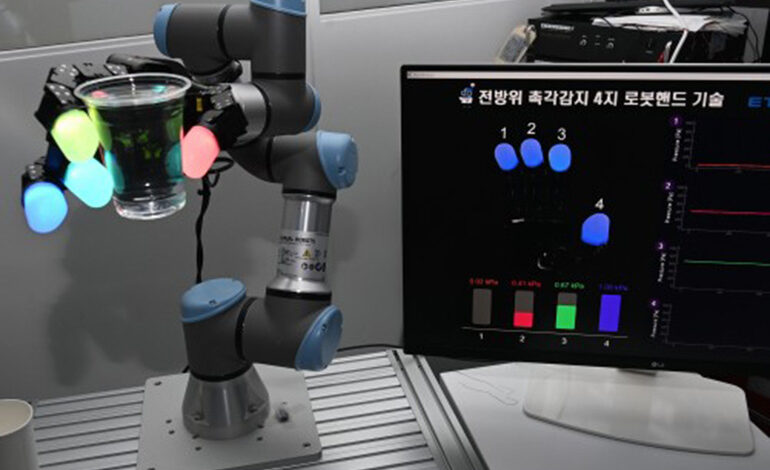 ETRI develops omnidirectional tactile sensors for robot hands ETRI develops omnidirectional tactile sensors for robot hands