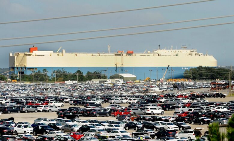 Georgia’s auto port has its busiest month ever after taking 9,000 imports diverted from Baltimore Georgia’s auto port has its busiest month ever after taking 9,000 imports diverted from Baltimore
