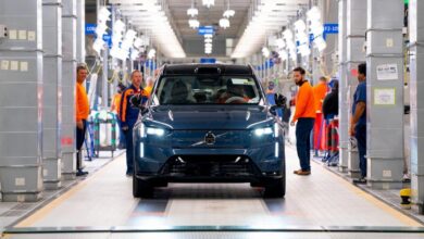 Volvo’s first electric EX90 rolls out of production in South Carolina