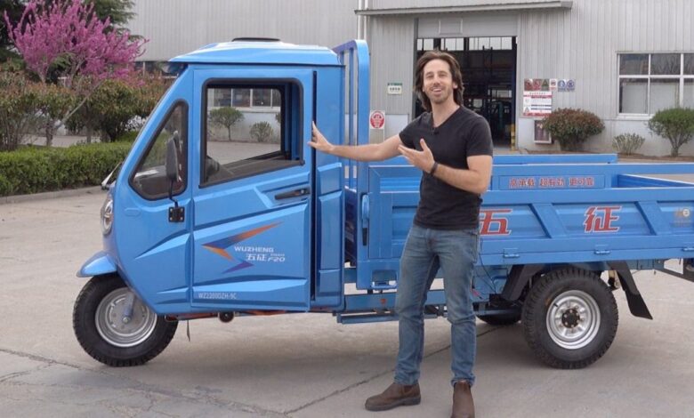 I went to China to test their three-wheeled electric farm trucks I went to China to test their three-wheeled electric farm trucks