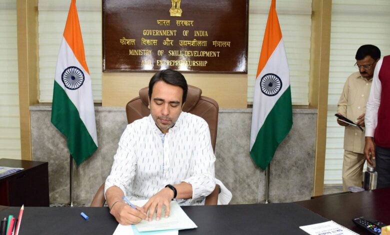 Jayant Chaudhary assumes charge of Ministry of Skill Development and Entrepreneurship as MoS Jayant Chaudhary assumes charge of Ministry of Skill Development and Entrepreneurship as MoS