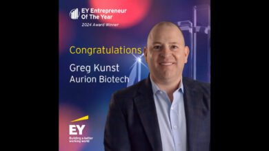 Aurion Biotech CEO Greg Kunst Named Ernst & Young 2024 Entrepreneur of the Year Mountain West Region