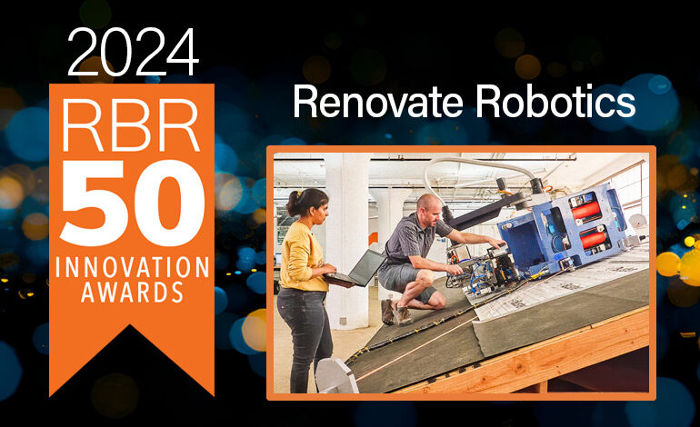 RBR50 Spotlight: Renovate Robotics puts Rufus to work on roofs RBR50 Spotlight: Renovate Robotics puts Rufus to work on roofs