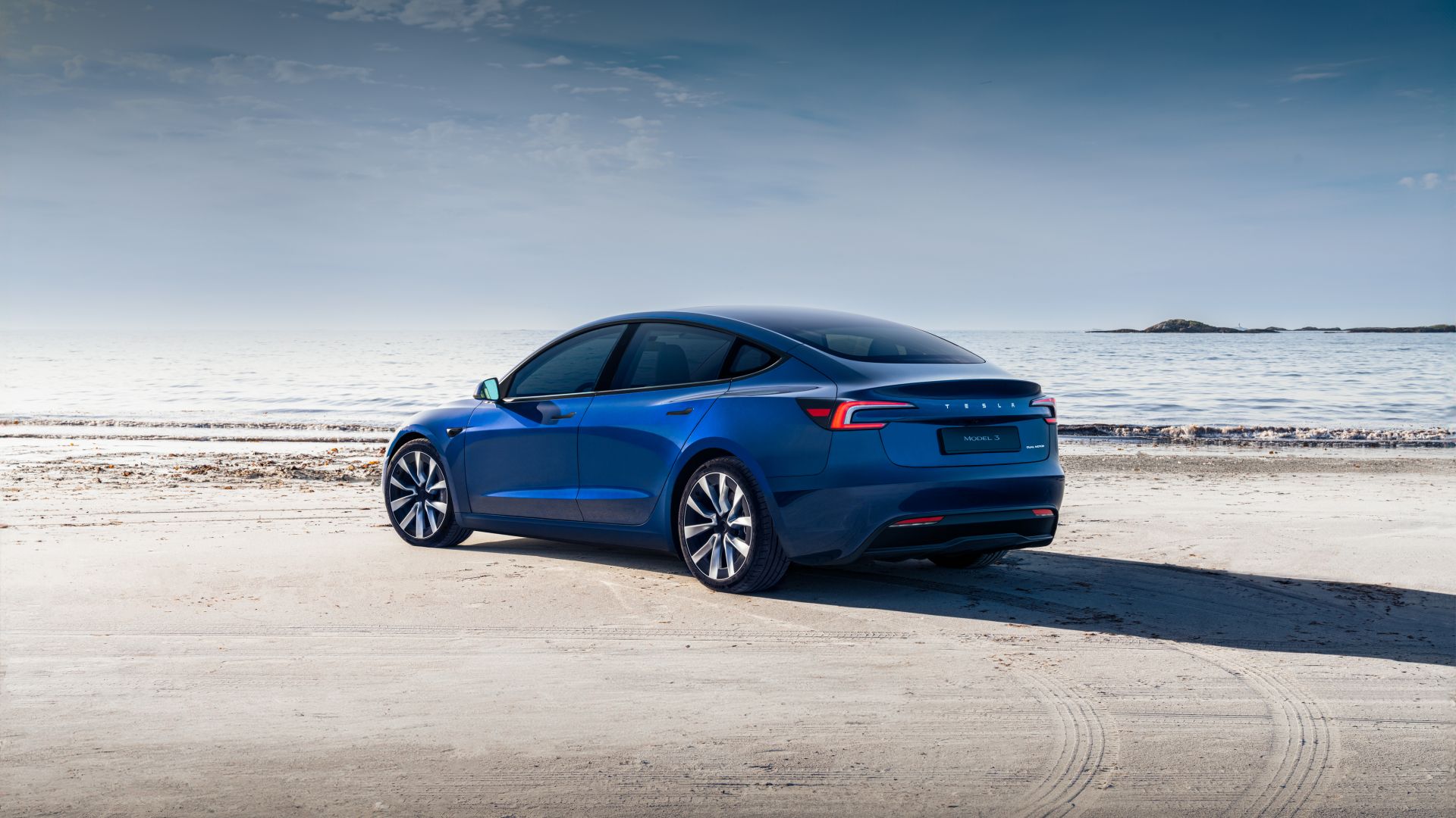 Blue 2024 Tesla Model 3 Highland 