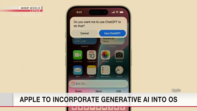 Apple to incorporate generative AI into OS Apple to incorporate generative AI into OS