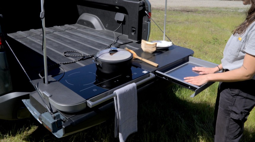 Rivian's new Camp Kitchen