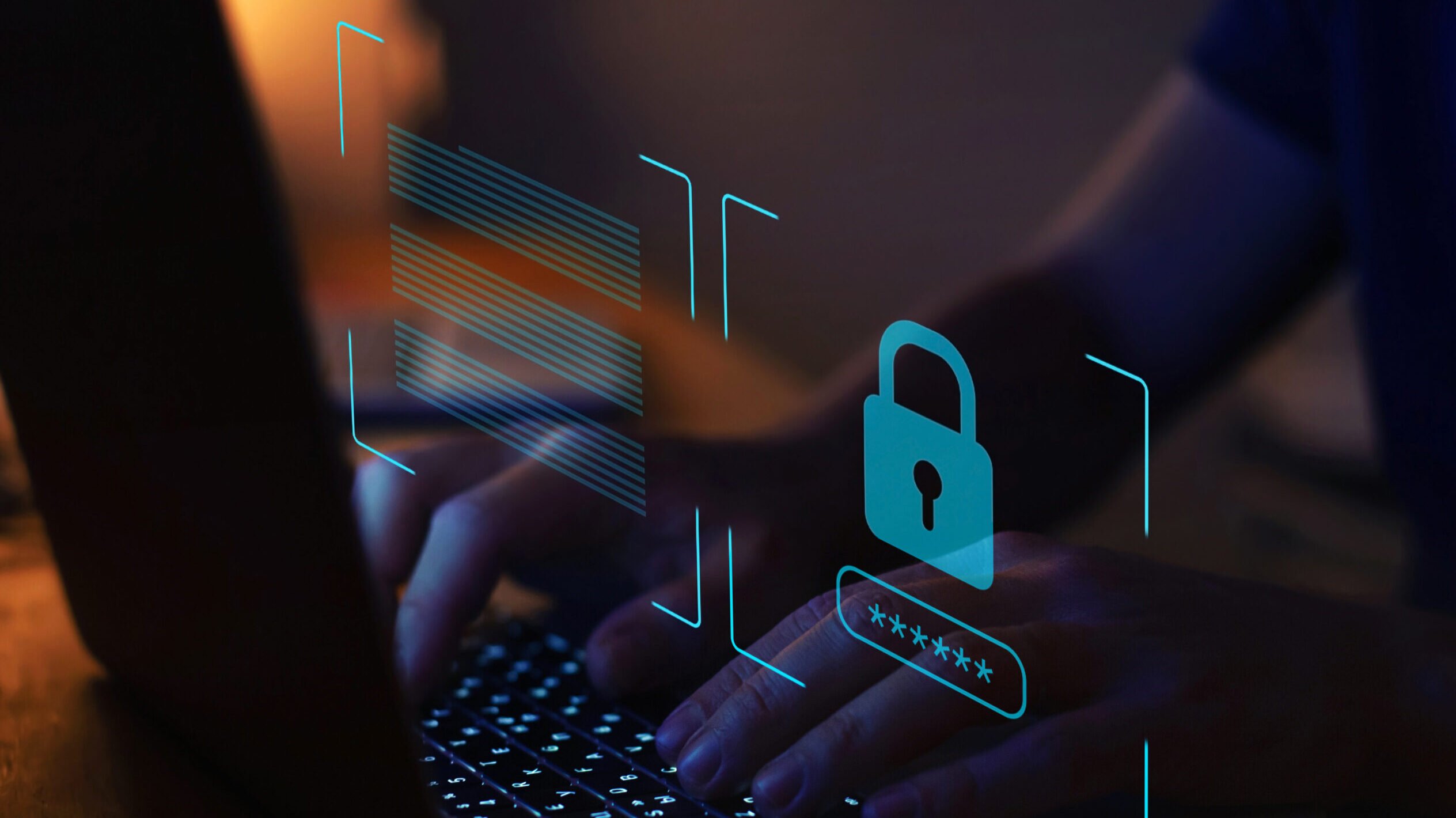 cyber security, digital crime concept