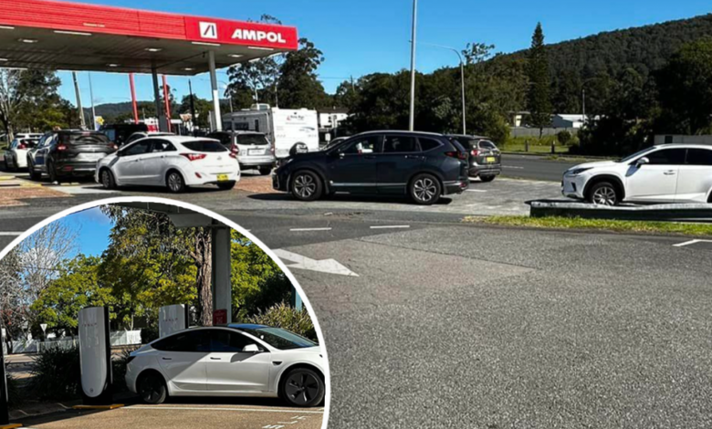 Tesla photo turns electric car ‘anxiety’ on its head during Aussie long weekend Tesla photo turns electric car ‘anxiety’ on its head during Aussie long weekend