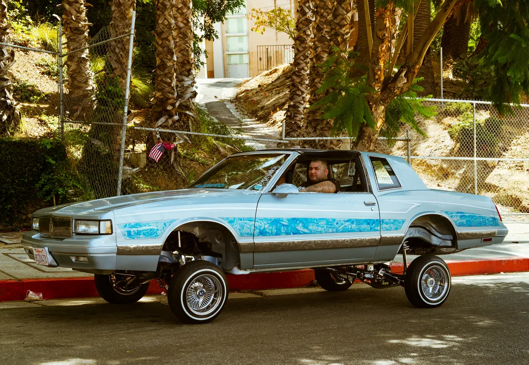 2 - Hydraulic wheels add some bounce to this classic car in Los Angeles, where lowrider culture is strong.