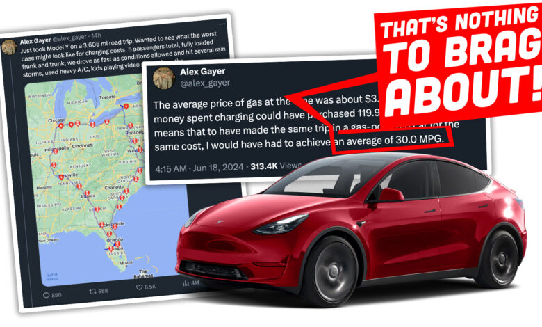 Man Does The Math To Brag About EV Road Trip Savings But Finds It Would Be Just As Cheap And A Full Day Quicker In A Hybrid Man Does The Math To Brag About EV Road Trip Savings But Finds It Would Be Just As Cheap And A Full Day Quicker In A Hybrid