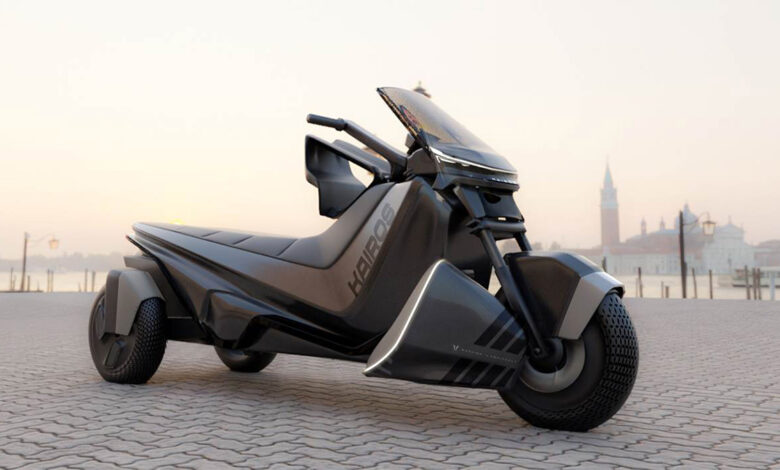 This 3-Wheel EV Concept Uses Tilting Tech to Stay Upright This 3-Wheel EV Concept Uses Tilting Tech to Stay Upright