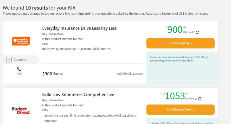 Kia insurance