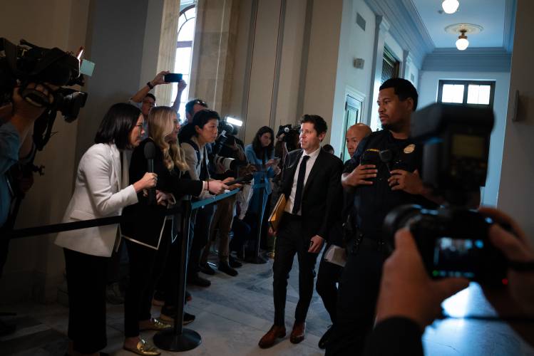 WASHINGTON, DC - SEPTEMBER 13: OpenAI CEO Sam Altman arrives to the Senate bipartisan Artificial Intelligence (AI) Insight Forum on Capitol Hill in Washington, DC, on September 13, 2023. (Photo by Elizabeth Frantz for The Washington Post)