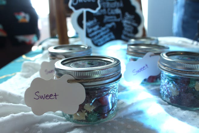 Candy from Treats by Chamberlin sits on a table at Pueblo Food Project's Snack and Tell event at Rawlings Library on Tuesday, June 4, 2024.