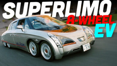 The Eliica Was The Bonkers Eight-Wheeled 230-MPH Electric Limo You Never Knew You Wanted