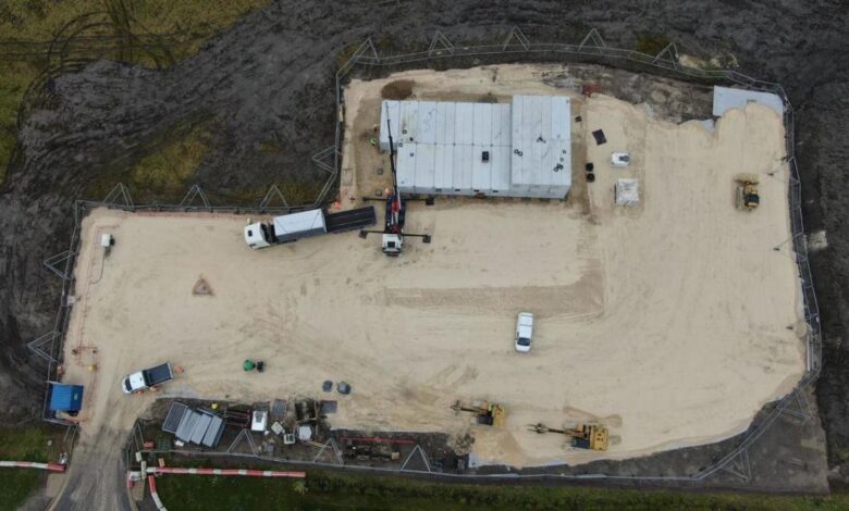 Work starts on substation electric vehicle hub Work starts on substation electric vehicle hub
