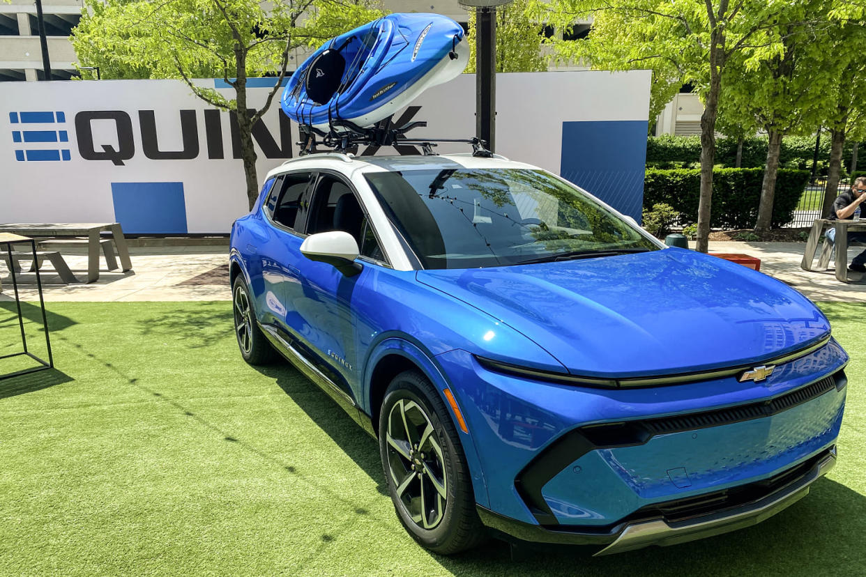 GM’s 2024 Chevrolet Equinox EV during a media launch event for the vehicle in Detroit, May 16, 2024. (Michael Wayland  / CNBC)