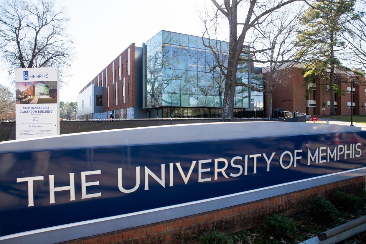 The new STEM research and classroom building at the University of Memphis is seen during a tour of the space on Wednesday, January 31, 2024.