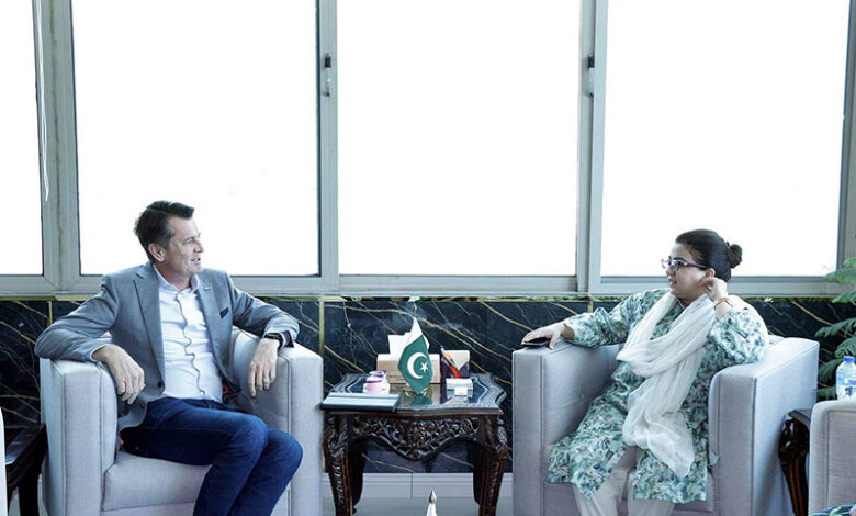 Minister of State for IT and Telecommunication, Ms. Shaza Fatima Khawaja in a meeting with GSMA’s Head of Asia Pacific, Julian Gorman