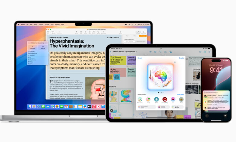 Apple unveils generative AI ‘Apple Intelligence’ coming to iPhone and Mac Apple unveils generative AI ‘Apple Intelligence’ coming to iPhone and Mac
