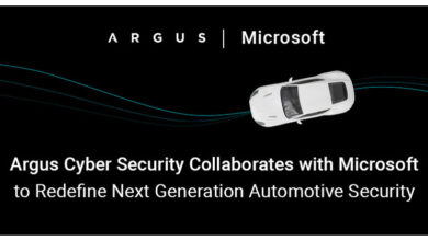 Argus Cyber Security Collaborates with Microsoft to Redefine Next Generation Automotive Security